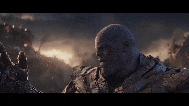Thanos from Avengers Endgame saying 'I am inevitable'